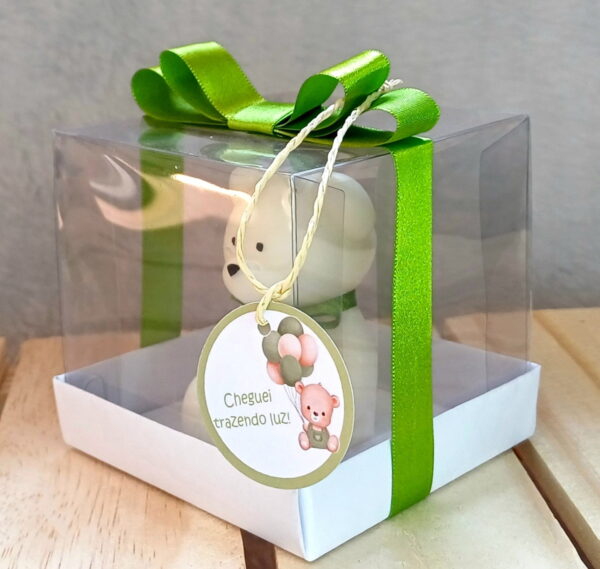 Lembrança Vela Aromática Personalizado Ursinho na Caixinha - Image 2