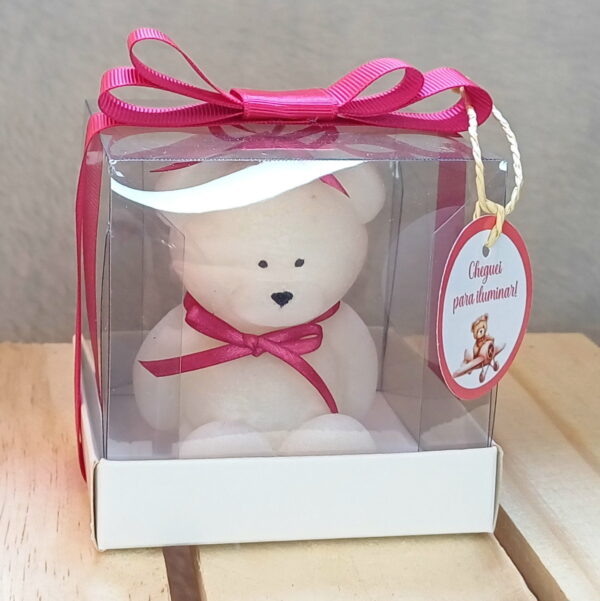 Lembrança Vela Aromática Personalizado Ursinho na Caixinha - Image 3